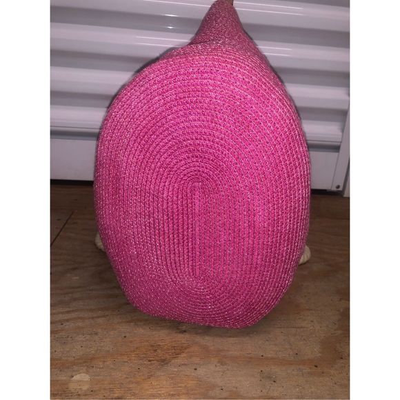 Threads - Saks Fifth Avenue, HUGE Pink Woven Rope Beach Bag - Picture 5 of 10